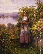 Daniel Ridgeway Knight, Julia - Corner of the Garden